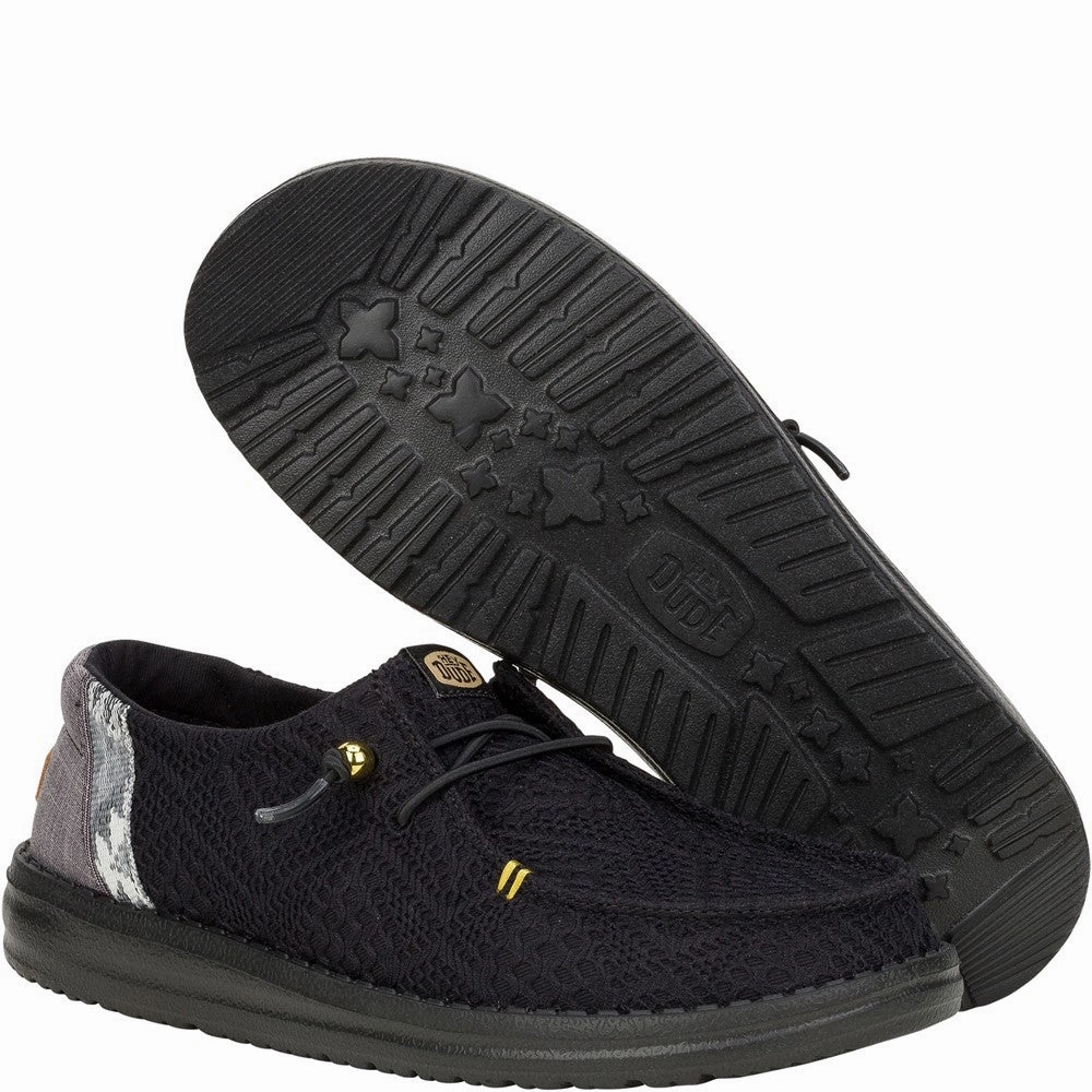 HEYDUDE Wendy Boho Crochet Shoes Women's Sneakers Casual Walking Shoes