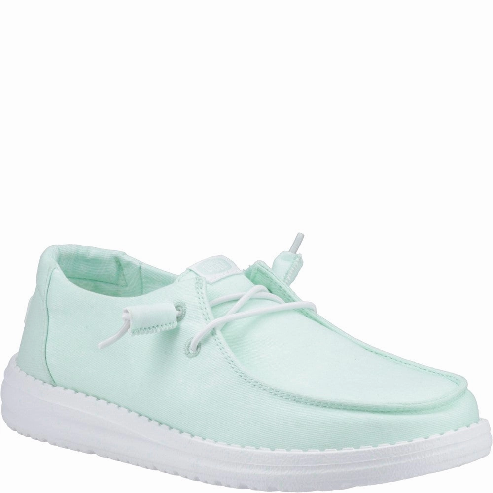 HEYDUDE Wendy Canvas Shoe Lightweight Running Shoes,Slip On Athletic Shoes,Breathable Workout Shoes