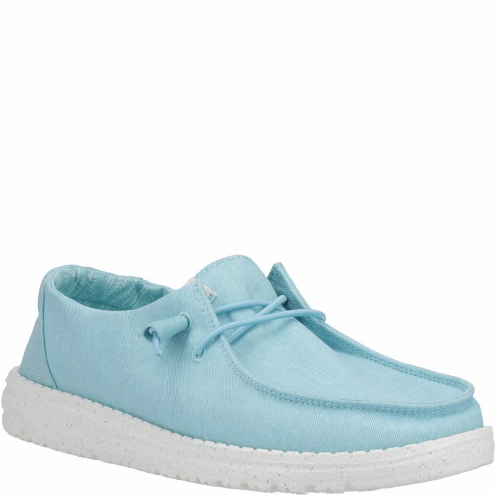 HEYDUDE Wendy Canvas Shoe Lightweight Running Shoes,Slip On Athletic Shoes,Breathable Workout Shoes