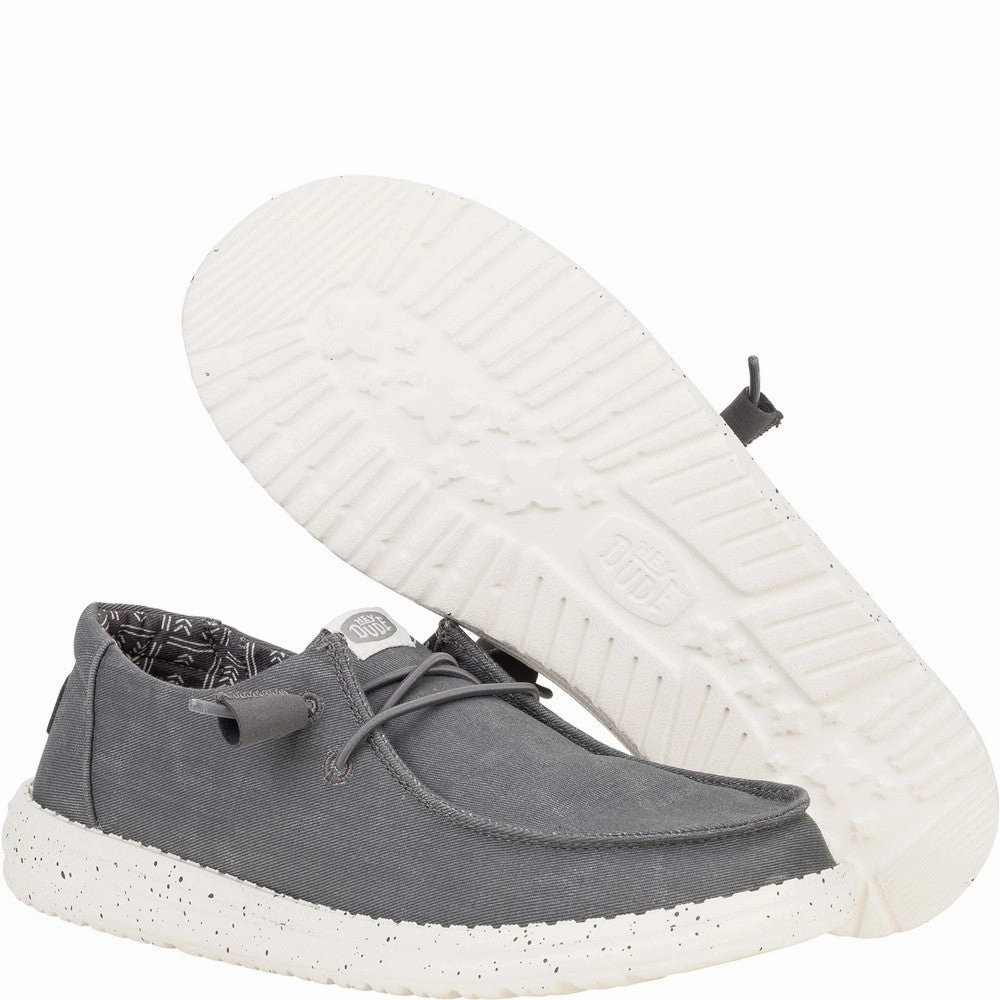 HEYDUDE Wendy Canvas Shoe Women's Sneakers Casual Walking Shoes