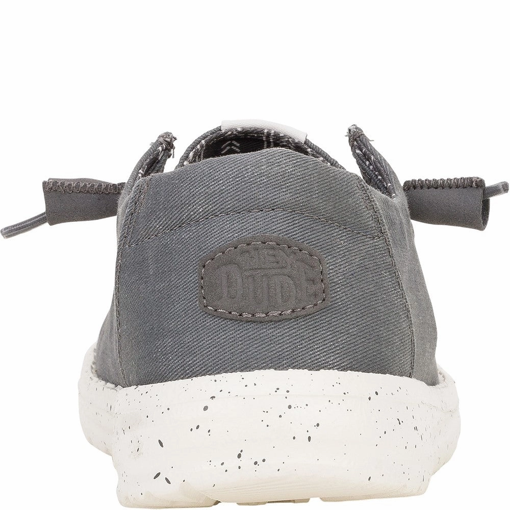 HEYDUDE Wendy Canvas Shoe Women's Sneakers Casual Walking Shoes