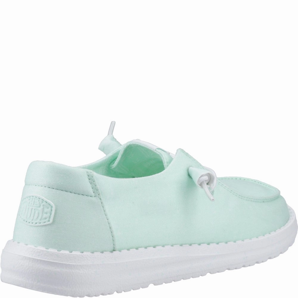 HEYDUDE Wendy Canvas Shoe Women's Sneakers Casual Walking Shoes