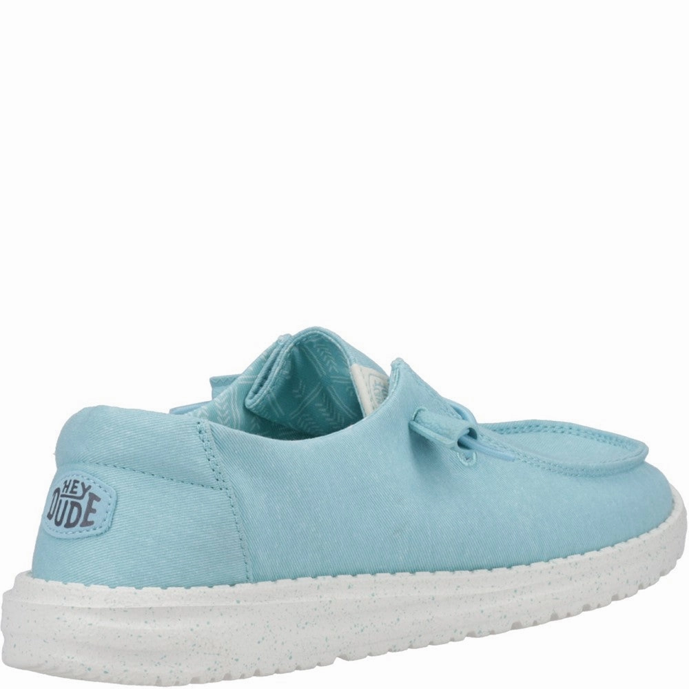 HEYDUDE Wendy Canvas Shoe Women's Sneakers Casual Walking Shoes