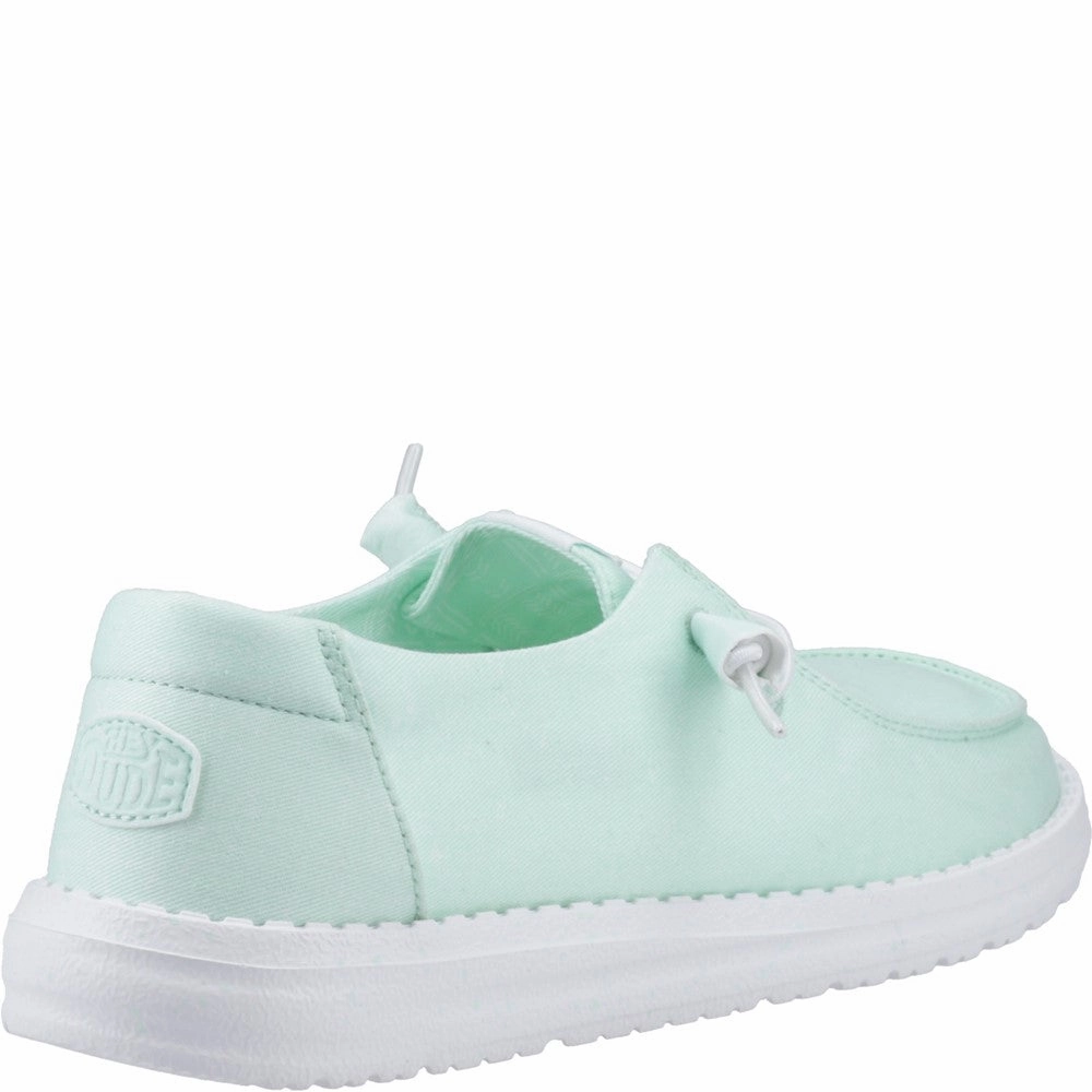 HEYDUDE Wendy Canvas Shoe Women's Sneakers Casual Walking Shoes