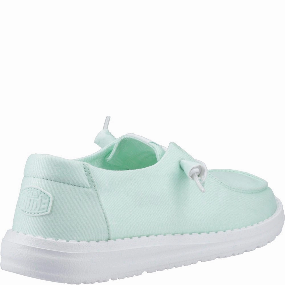 HEYDUDE Wendy Canvas Shoe Women's Sneakers Casual Walking Shoes