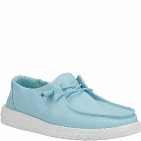 HEYDUDE Wendy Canvas Shoe Lightweight Running Shoes,Slip On Athletic Shoes,Breathable Workout Shoes