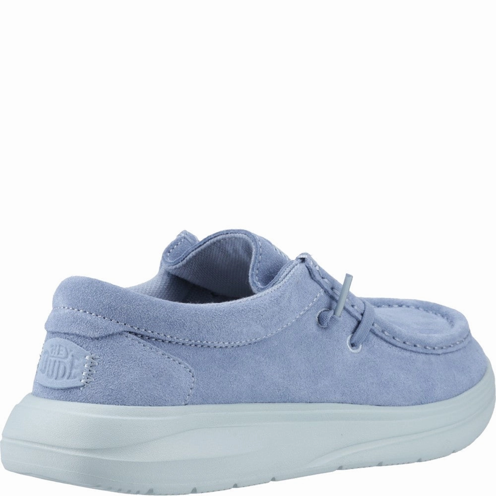 HEYDUDE Wendy COMF Suede Shoes Women's Sneakers Casual Walking Shoes