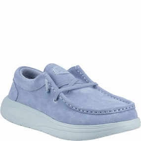 HEYDUDE Wendy COMF Suede Shoes Lightweight Running Shoes,Slip On Athletic Shoes,Breathable Workout Shoes