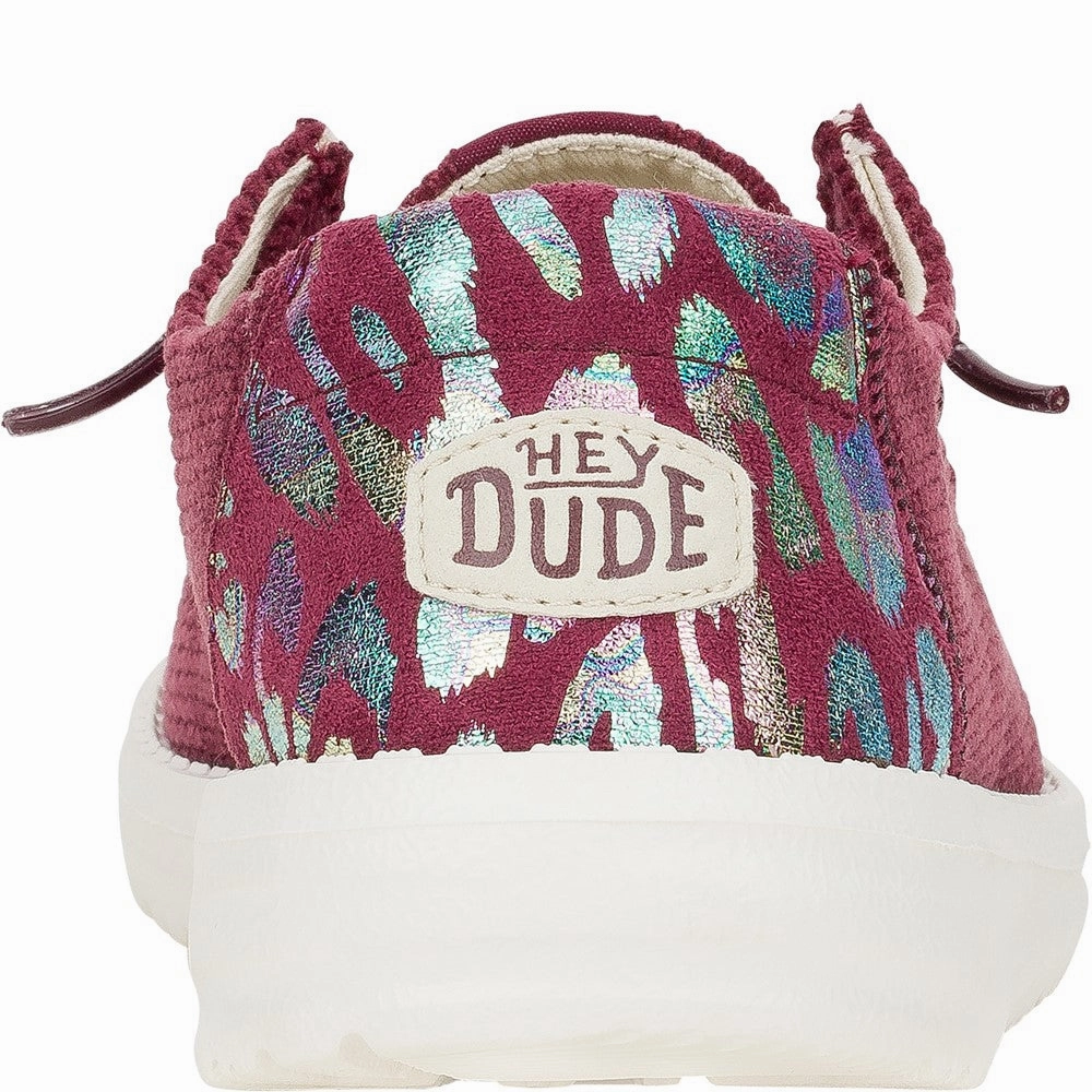 HEYDUDE Wendy Corduroy Leo Shoes Women's Sneakers Casual Walking Shoes