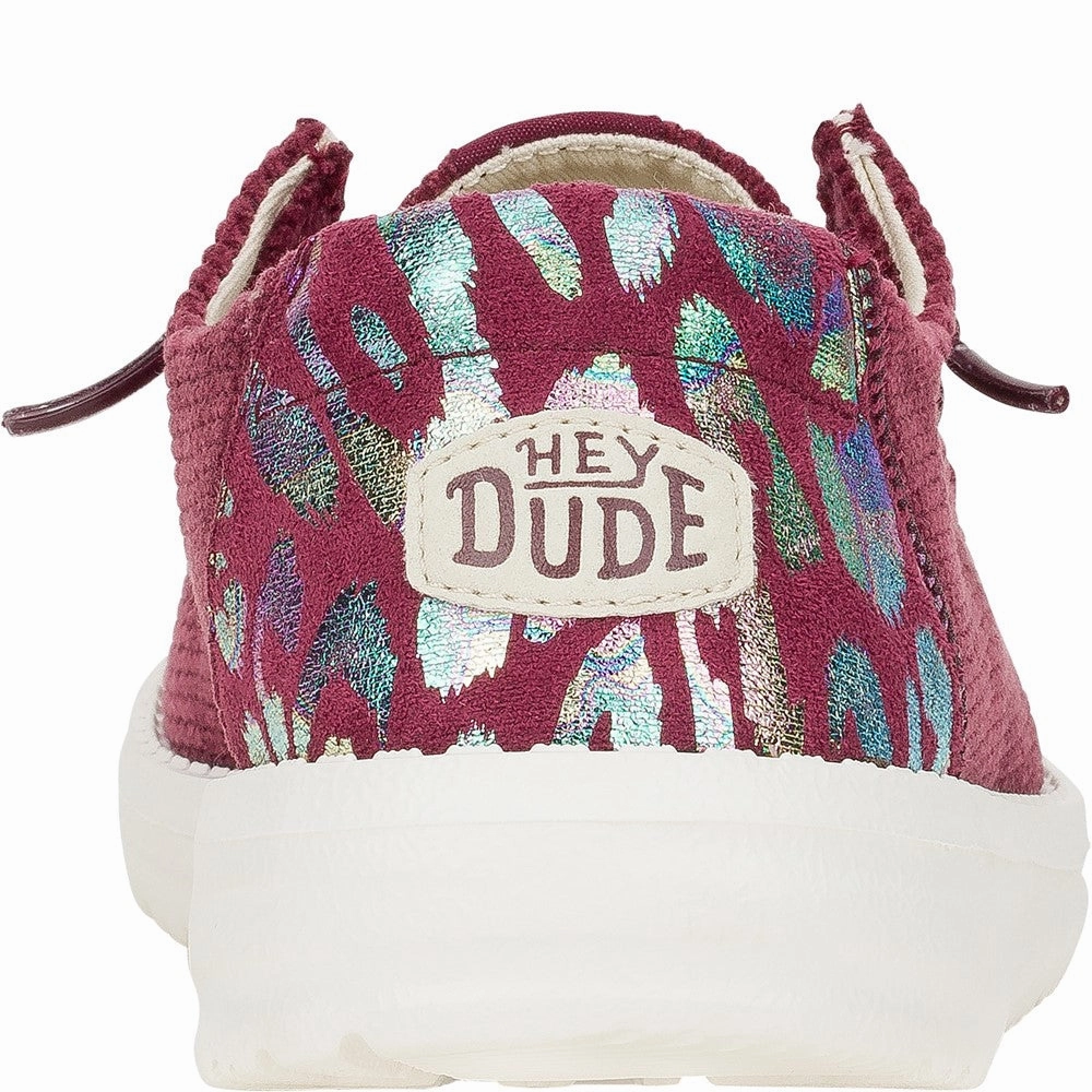 HEYDUDE Wendy Corduroy Leo Shoes Women's Sneakers Casual Walking Shoes