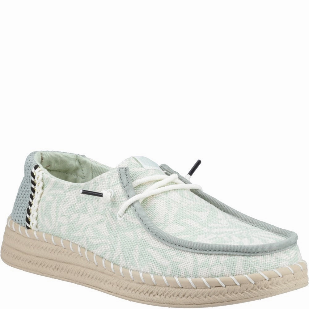HEYDUDE Wendy Espadrille Retro Palm Shoes Lightweight Running Shoes,Slip On Athletic Shoes,Breathable Workout Shoes