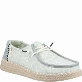 HEYDUDE Wendy Espadrille Retro Palm Shoes Lightweight Running Shoes,Slip On Athletic Shoes,Breathable Workout Shoes