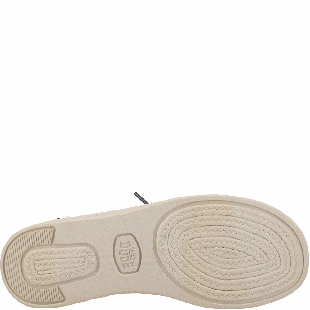 HEYDUDE Wendy Espadrille Retro Palm Shoes Women's Sneakers Casual Walking Shoes