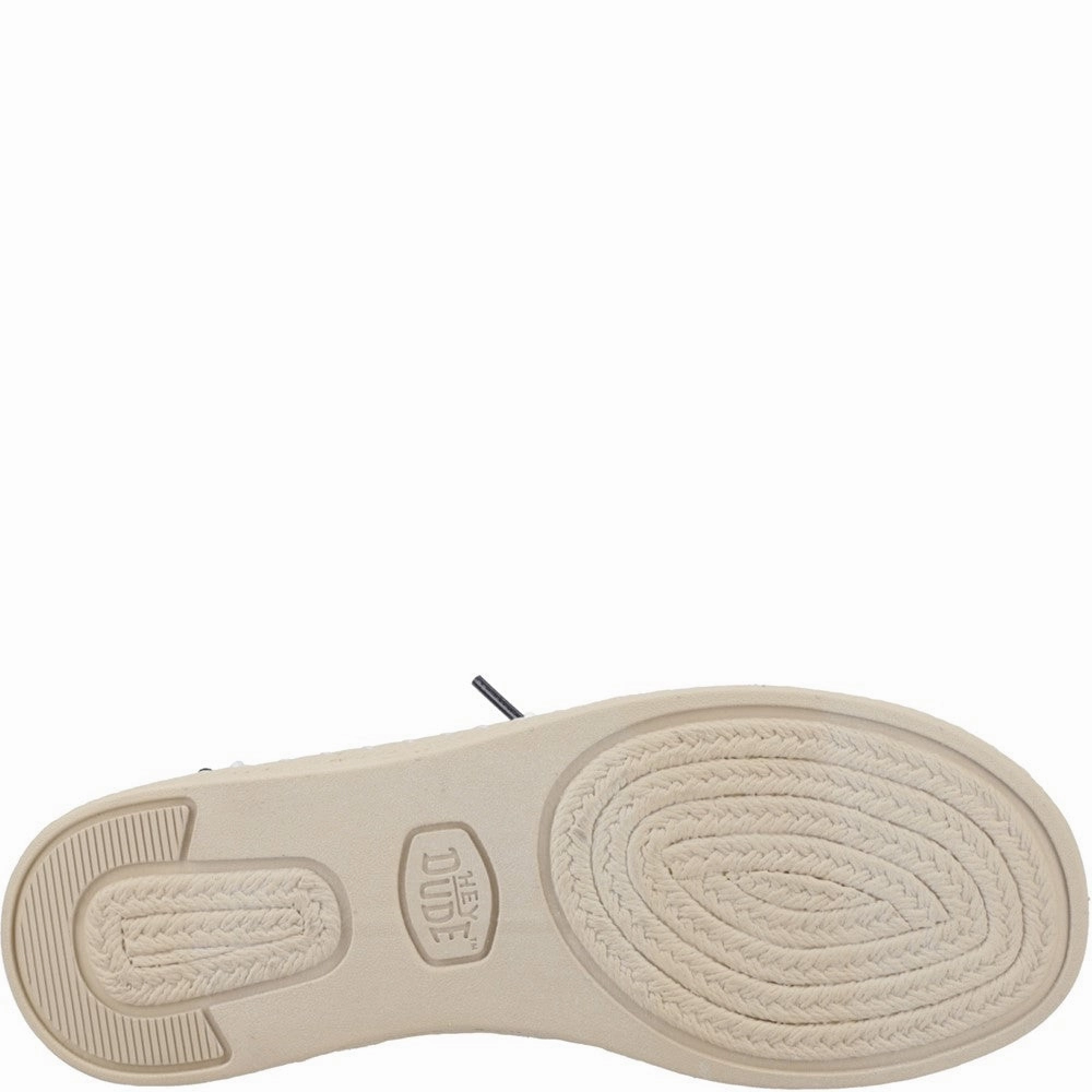 HEYDUDE Wendy Espadrille Retro Palm Shoes Women's Sneakers Casual Walking Shoes