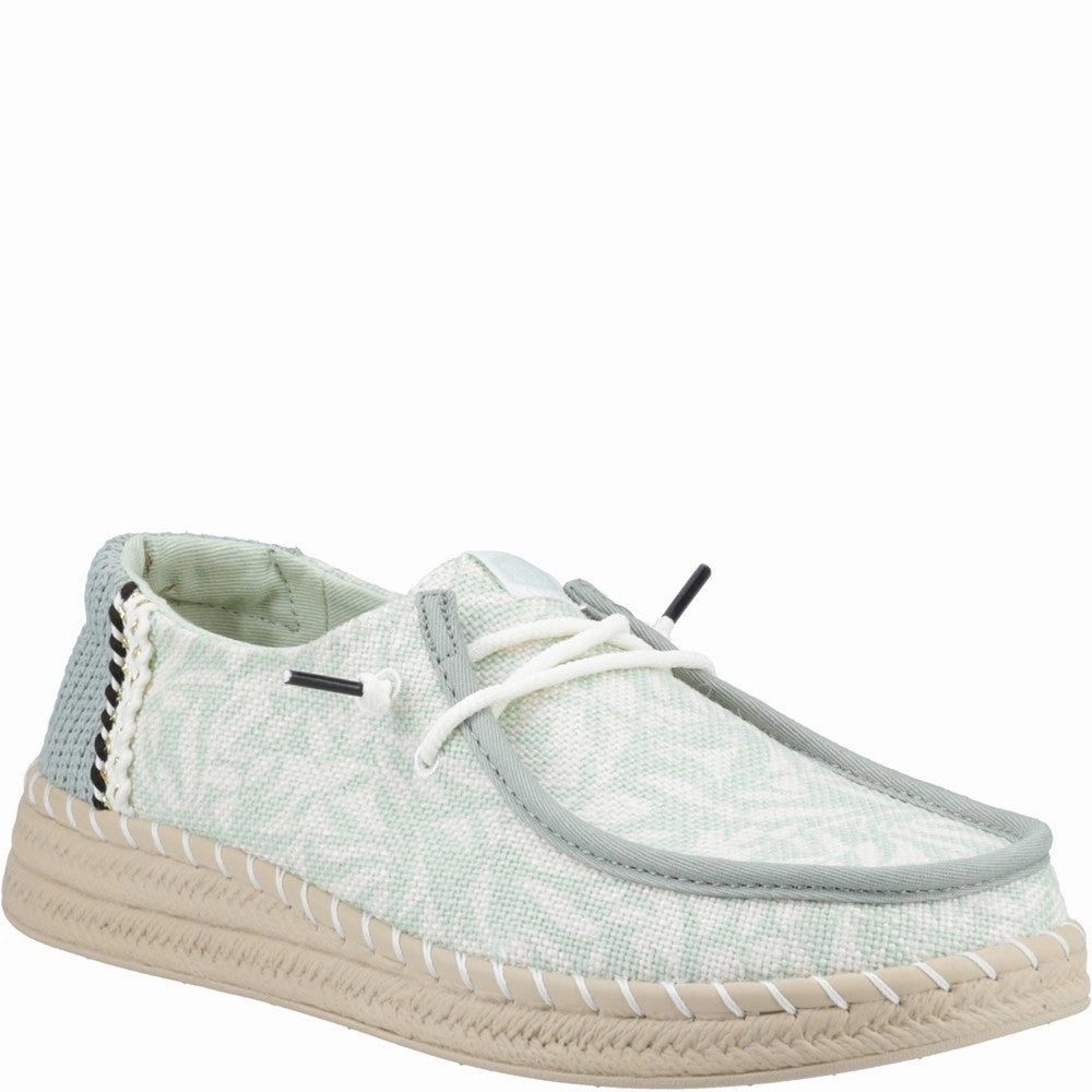 HEYDUDE Wendy Espadrille Retro Palm Shoes Lightweight Running Shoes,Slip On Athletic Shoes,Breathable Workout Shoes