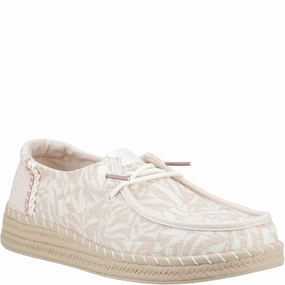HEYDUDE Wendy Espadrille Retro Palm Shoes Lightweight Running Shoes,Slip On Athletic Shoes,Breathable Workout Shoes