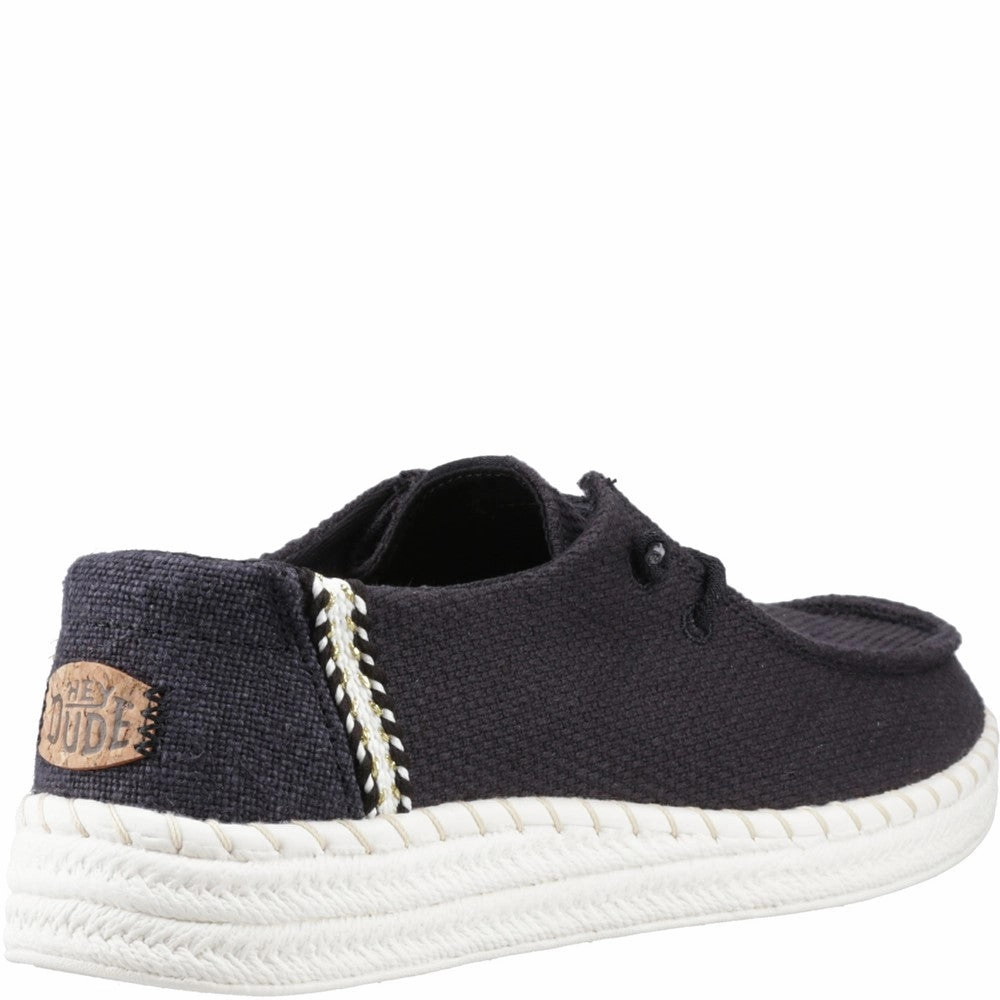 HEYDUDE Wendy Espadrille Woven Shoes Women's Sneakers Casual Walking Shoes
