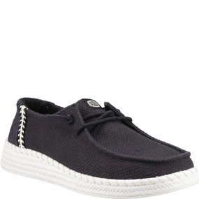 HEYDUDE Wendy Espadrille Woven Shoes Lightweight Running Shoes,Slip On Athletic Shoes,Breathable Workout Shoes