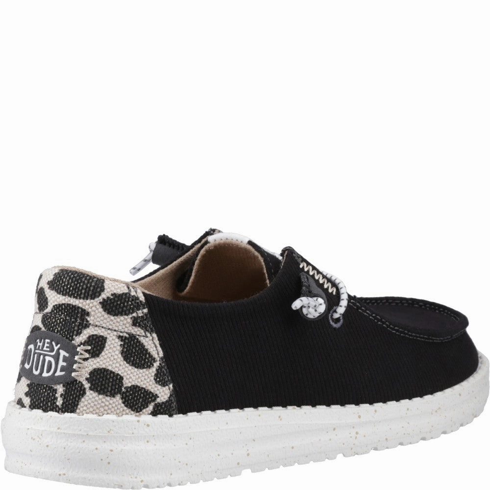 HEYDUDE Wendy Leopard Shoe Women's Sneakers Casual Walking Shoes