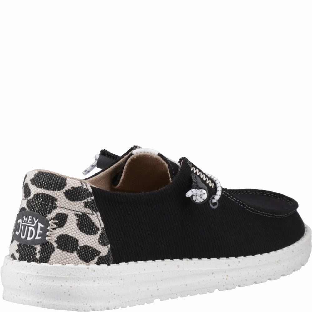 HEYDUDE Wendy Leopard Shoe Women's Sneakers Casual Walking Shoes
