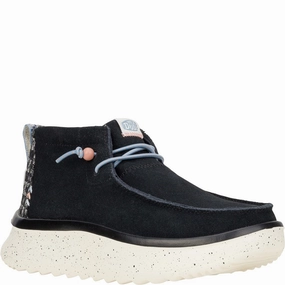 HEYDUDE Wendy Peak Hi Suede Ankle Boots Lightweight Running Shoes,Slip On Athletic Shoes,Breathable Workout Shoes