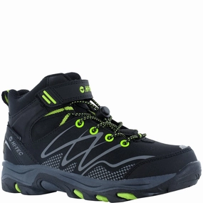 Hi-Tec Blackout Mid Boots Kids Athletic Shoes,Toddler Sports Shoes,Youth Casual Shoes