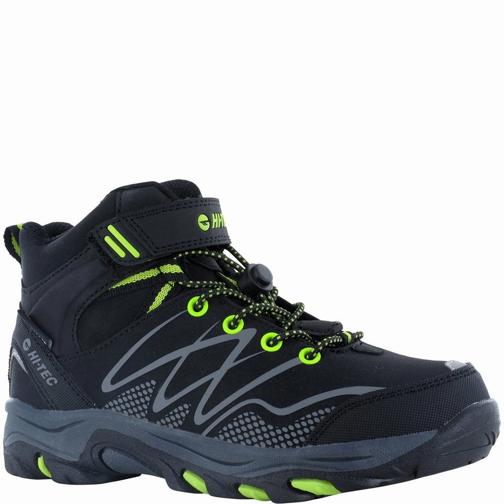 Hi-Tec Blackout Mid Boots Kids Athletic Shoes,Toddler Sports Shoes,Youth Casual Shoes