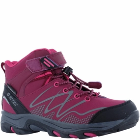 Hi-Tec Blackout Mid Boots Kids Tennis Shoes,Toddler Athletic Shoes,Youth Casual Shoes