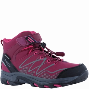 Hi-Tec Blackout Mid Boots Kids Tennis Shoes,Toddler Athletic Shoes,Youth Casual Shoes