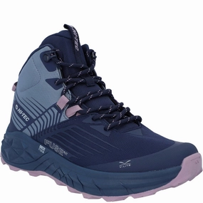 Hi-Tec Fuse Trail Mid Boots Lightweight Running Shoes,Slip On Athletic Shoes,Breathable Workout Shoes