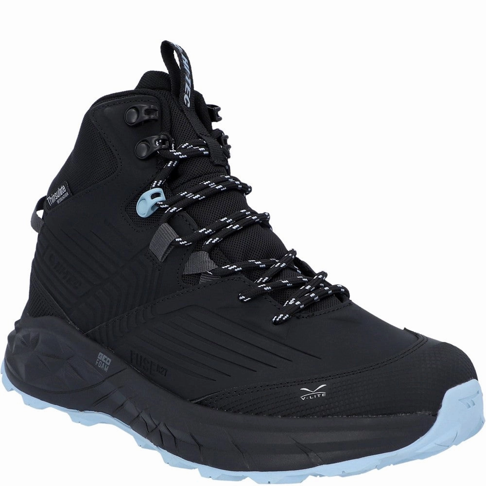 Hi-Tec Fuse Trek Mid Hiking Boots Lightweight Running Shoes,Slip On Athletic Shoes,Breathable Workout Shoes