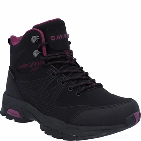 Hi-Tec Jackdaw Mid Waterproof Boot Lightweight Running Shoes,Slip On Athletic Shoes,Breathable Workout Shoes