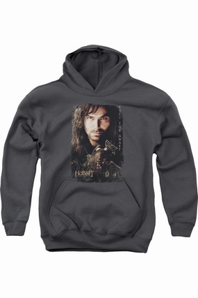 Hobbit Kili Poster Youth Pull Over Hoodie / Hooded Sweatshirt graphic tees for boys, polo shirts boys
