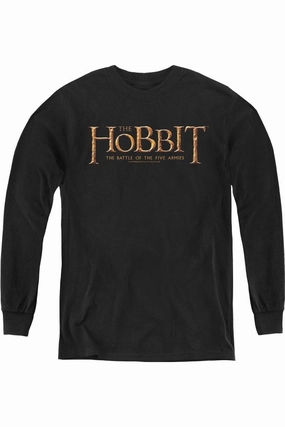 Hobbit Logo Youth Long Sleeve Tee / T-Shirt graphic tees for boys, polo shirts boys