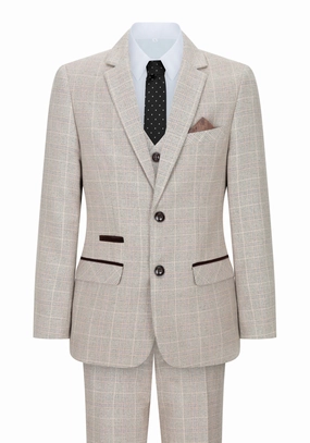 Holland Check Tweed 3 Piece Suit 2-piece outfit boys, toddler matching sets