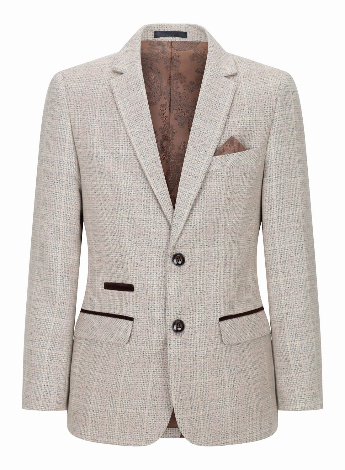 Holland Check Tweed 3 Piece Suit Boys Summer Matching Set