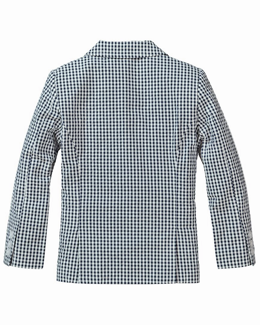 Hope & Henry Classic Seersucker Jacket Boys Waterproof Parka