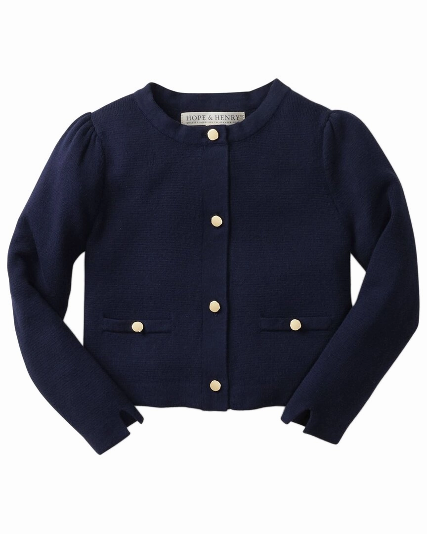 Hope & Henry Milano Stitch Cardigan Girls Tunic Top