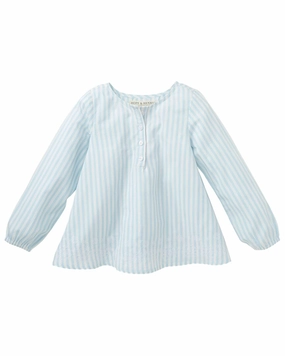 Hope & Henry Peasant Top ruffle tops girls, long sleeve tees girls