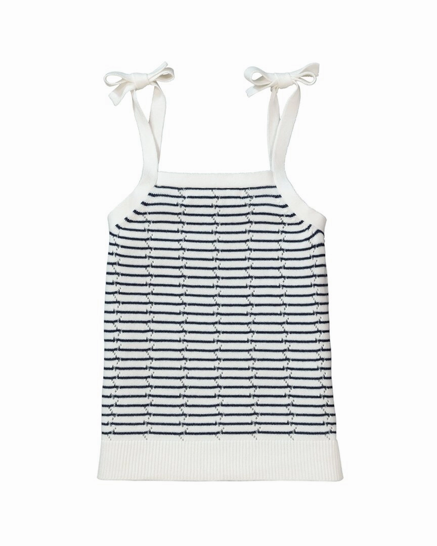 Hope & Henry Pointelle Tank Sweater Girls Tunic Top