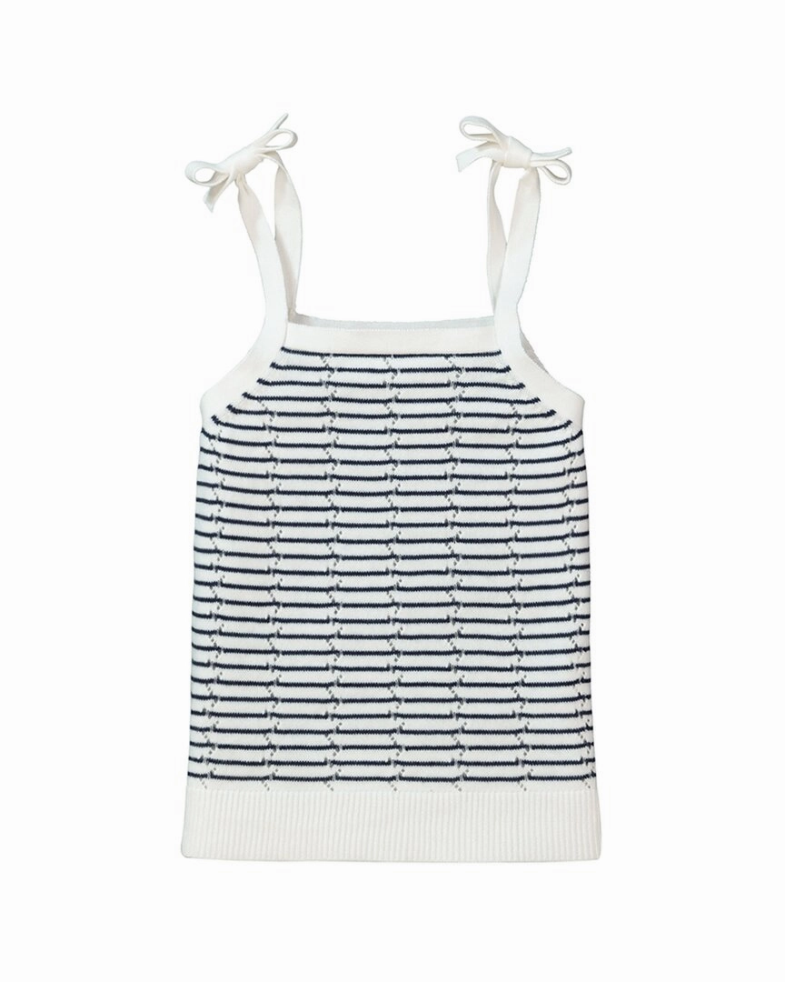 Hope & Henry Pointelle Tank Sweater ruffle tops girls, long sleeve tees girls