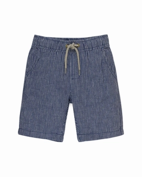 Hope & Henry Pull-On Relaxed Linen-Blend Short boys athletic shorts, cargo shorts boys