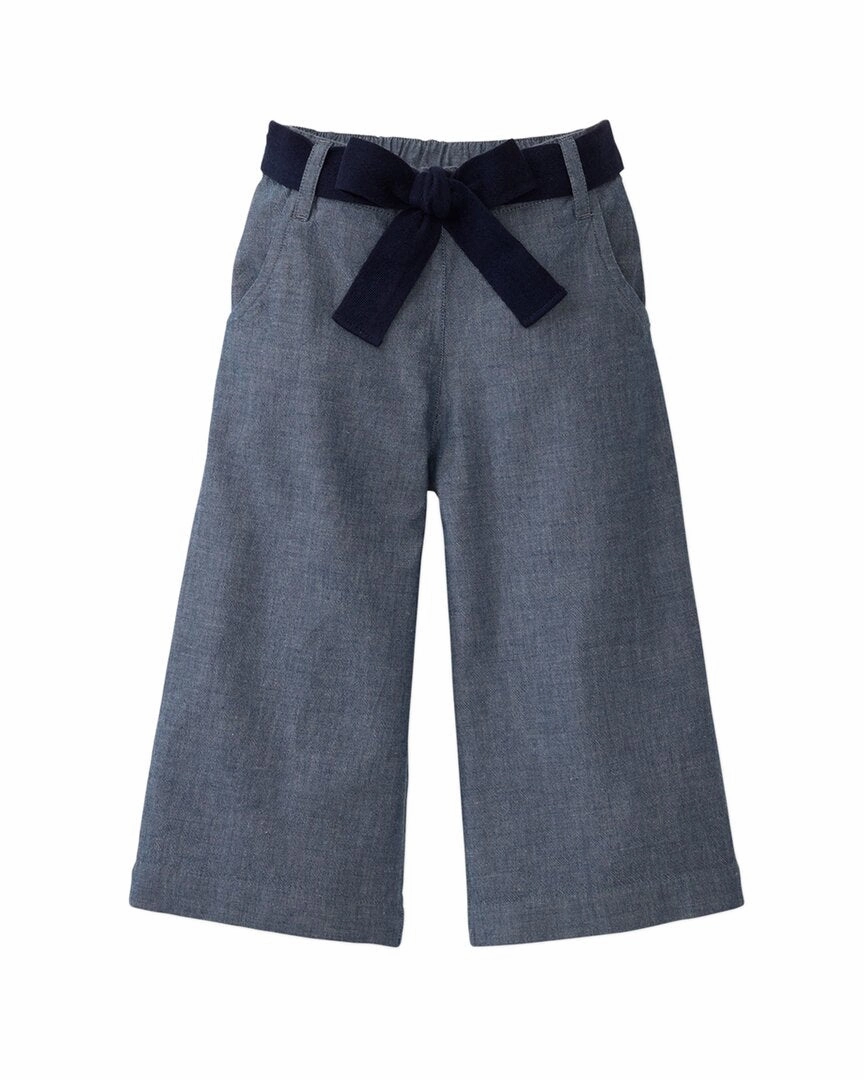 Hope & Henry Wide Leg Crop Bow Pant leggings girls, wide leg pants girls