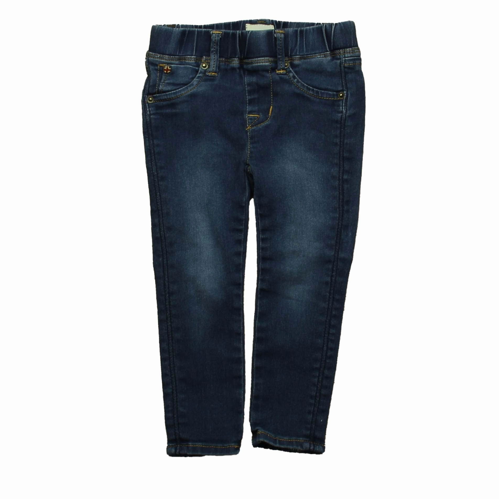 Hudson Girls Blue Jeans Boys Elastic Waist Trousers