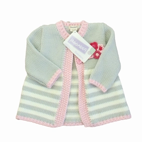Huggalugs Girls Gray | Pink Cardigan girls knit pullovers, cardigan sweaters girls