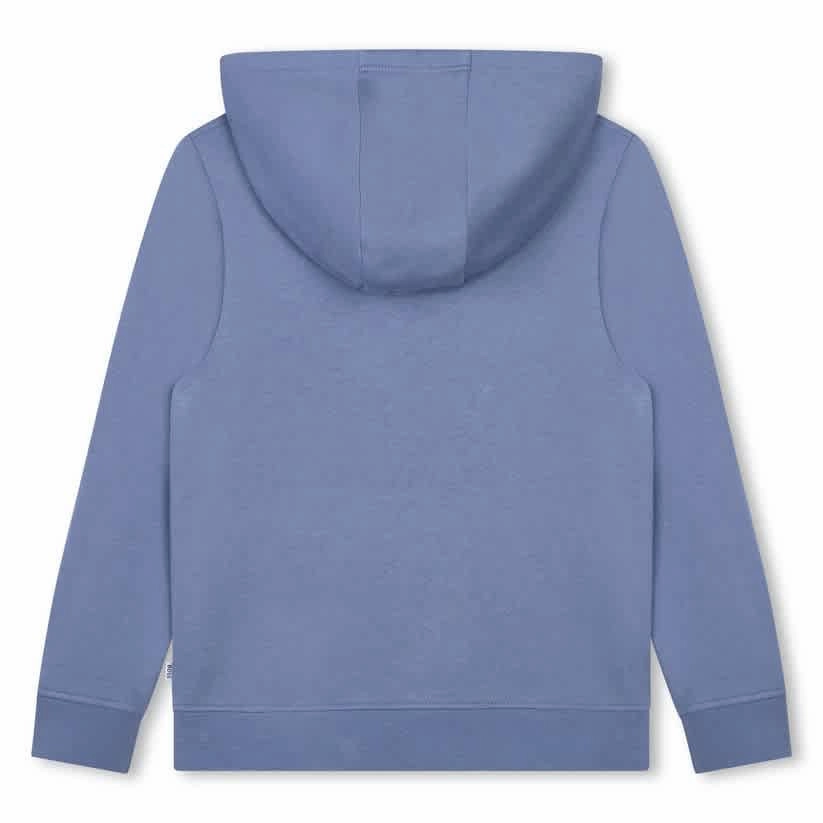 Hugo Boss Boys Cotton-Blend Fleece Logo Hoodie Boys Half Zip Pullover