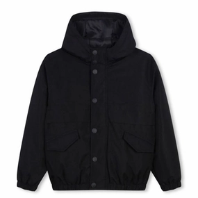 Hugo Boss Boys Hooded Logo Print Jacket winter jackets for boys, lightweight puffer boys
