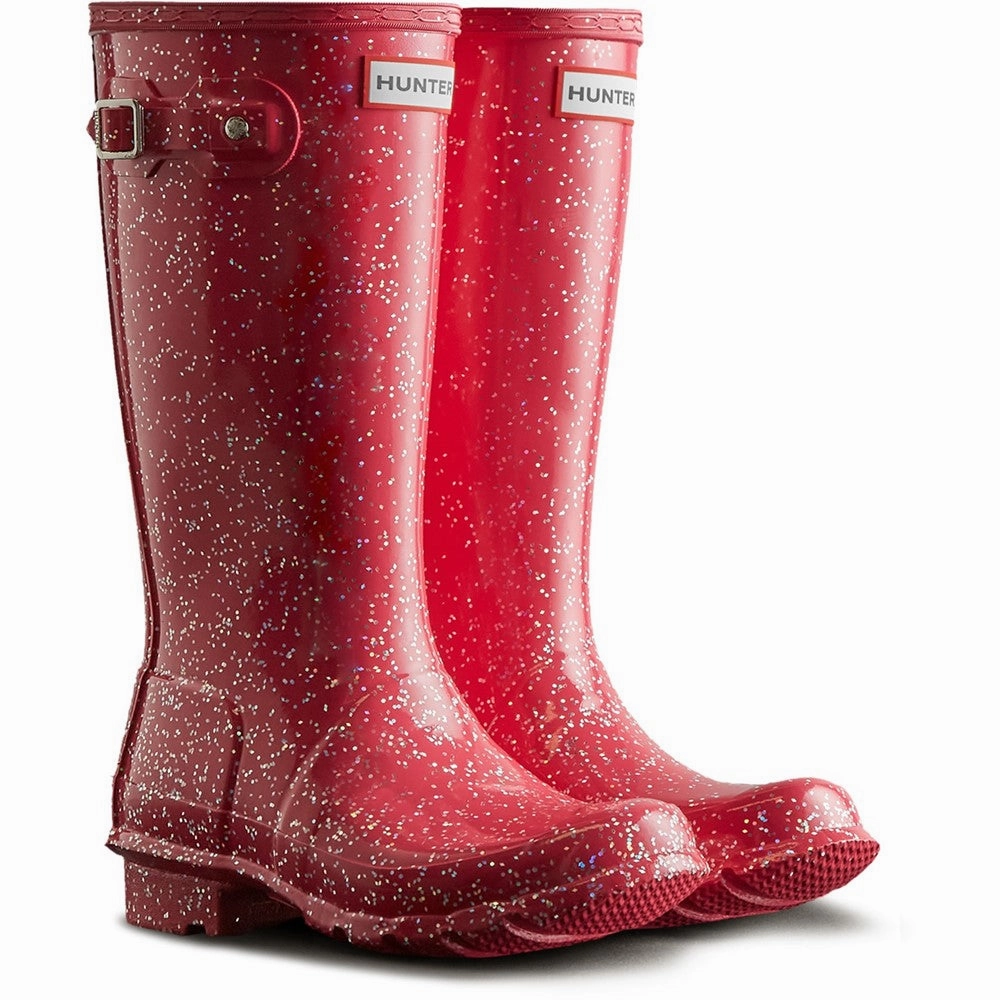 Hunter Big Kids Giant Glitter Wellington Boots Kids Tennis Shoes,Toddler Athletic Shoes,Youth Casual Shoes