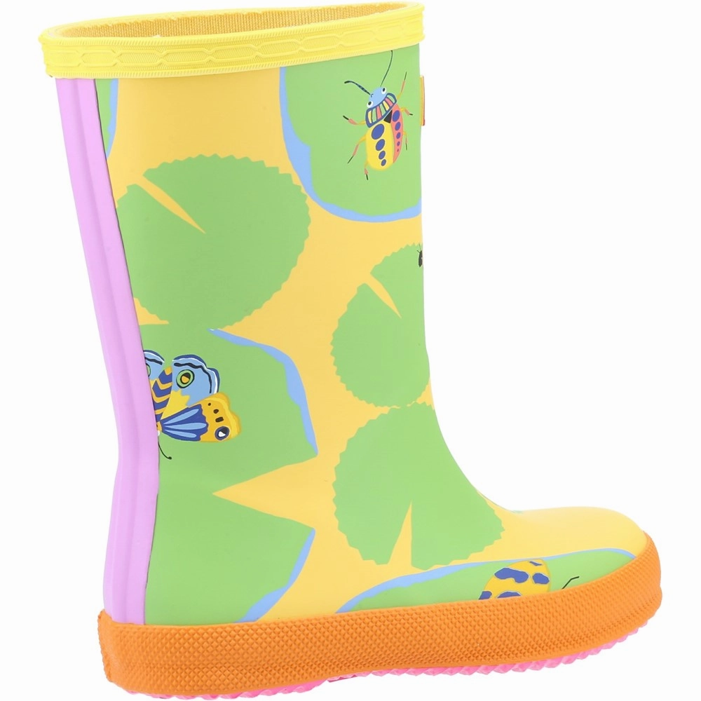 Hunter First Classic Lilly Pad Wellington Boot Girls Sneakers Girls Running Shoes