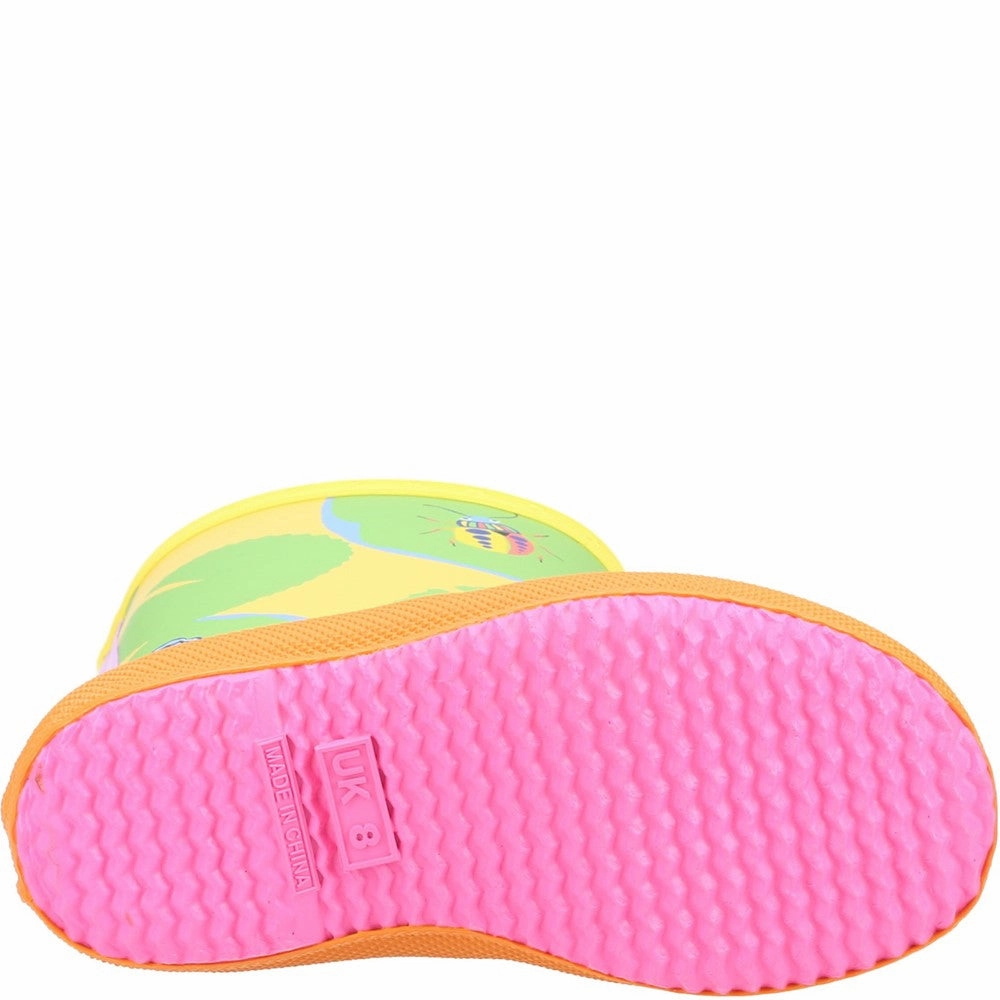 Hunter First Classic Lilly Pad Wellington Boot Girls Sneakers Girls Running Shoes